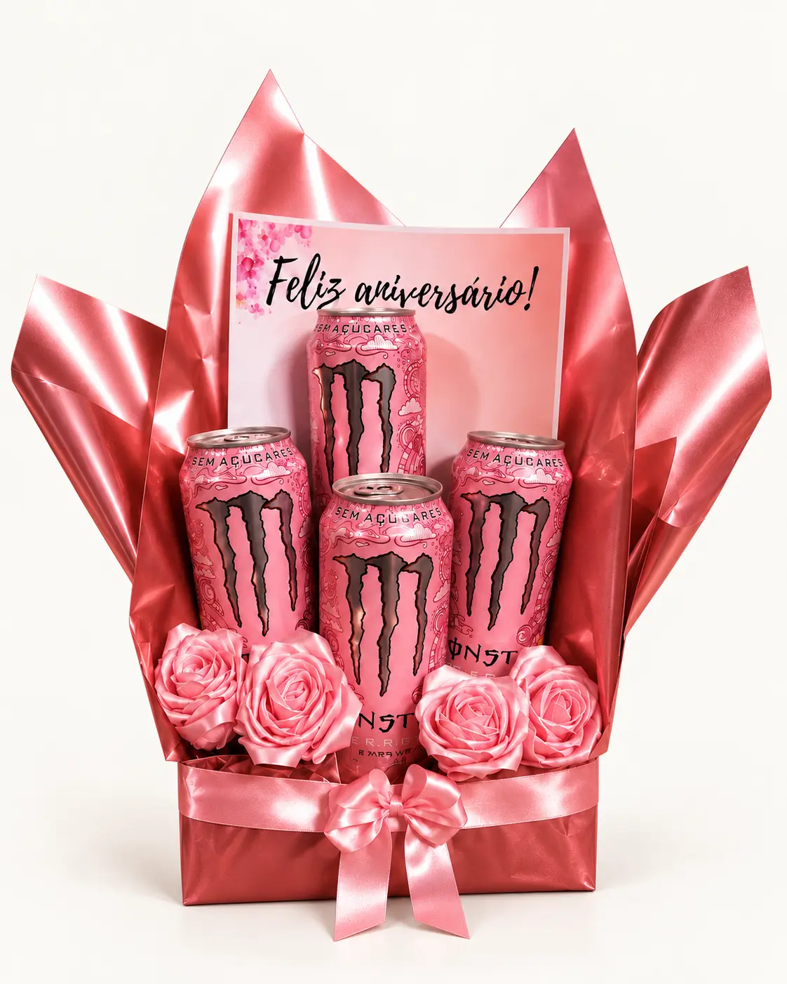 Buquê Monster Rosê Personalizado ORUNIX